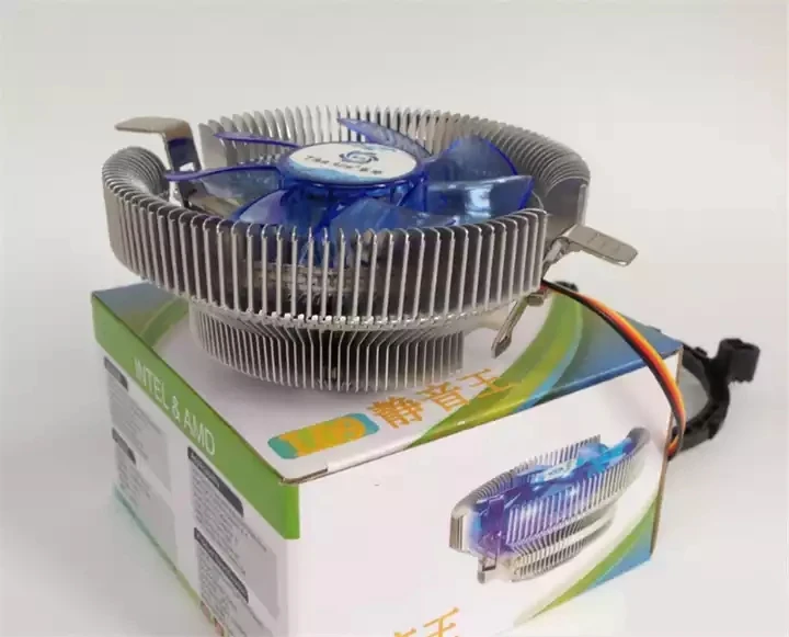 DC 12V 3pin LED Aluminum Cooling Fan be quiet LGA775/115X  AMD PC Cpu Cooler Heatsink radiators heatpipe