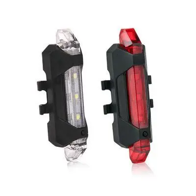 Bike Bicycle light Rechargeable LED Taillight USB Rear Tail Safety Warning Cycling light Portable Flash Light Super Bright