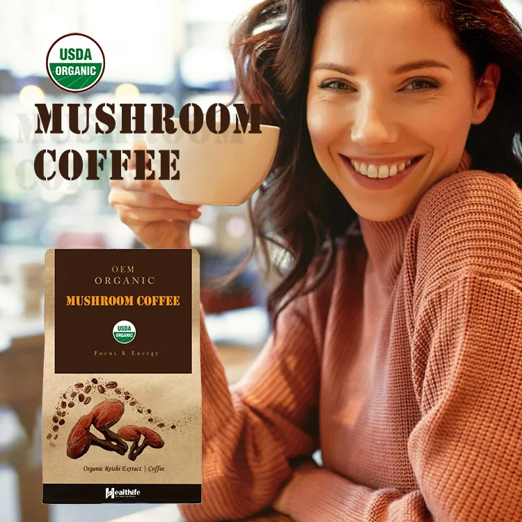 FocusHerb OEM Instant Reishi Mushroom/Lingzhi/Ganoderma Coffee