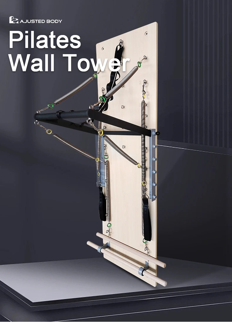 Imported wooden wall-mounted Pilates equipment for home gym use for fitness yoga training practice Pilates equipment