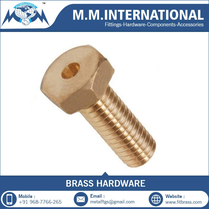 High Strength Brass Pan Head Slotted Machine Screw