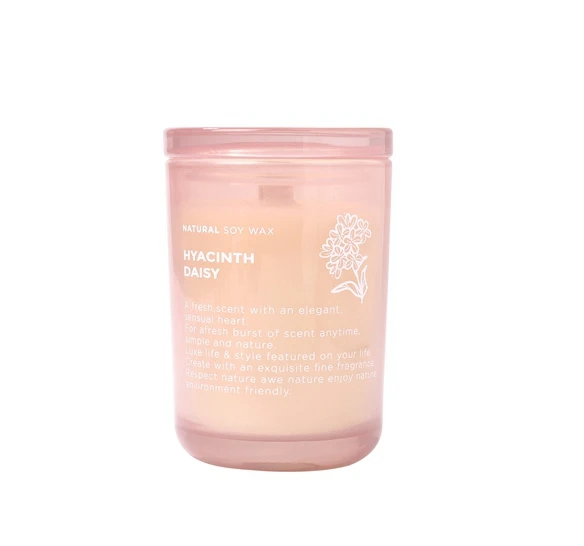 Soy Wax Candle Jar Candle Custom Logo Luxury Private Label Essential Oil Scented Natural Soy Candles With Lid