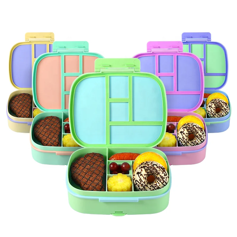 Everich Kids Bento Lunch Box for Adults and Children Durable On-the-Go Meal BPA-Free