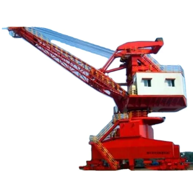 Float Dock Shipyard Shipbuilding Port Terminal Level Luffing Portal Crane China Top Supplier Max Moment Customized
