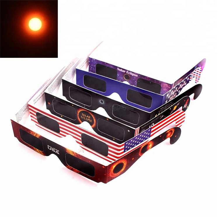 
CE&ISO12312.2-2015 Paper Cardboard 3D Solar Eclipse Glasses 