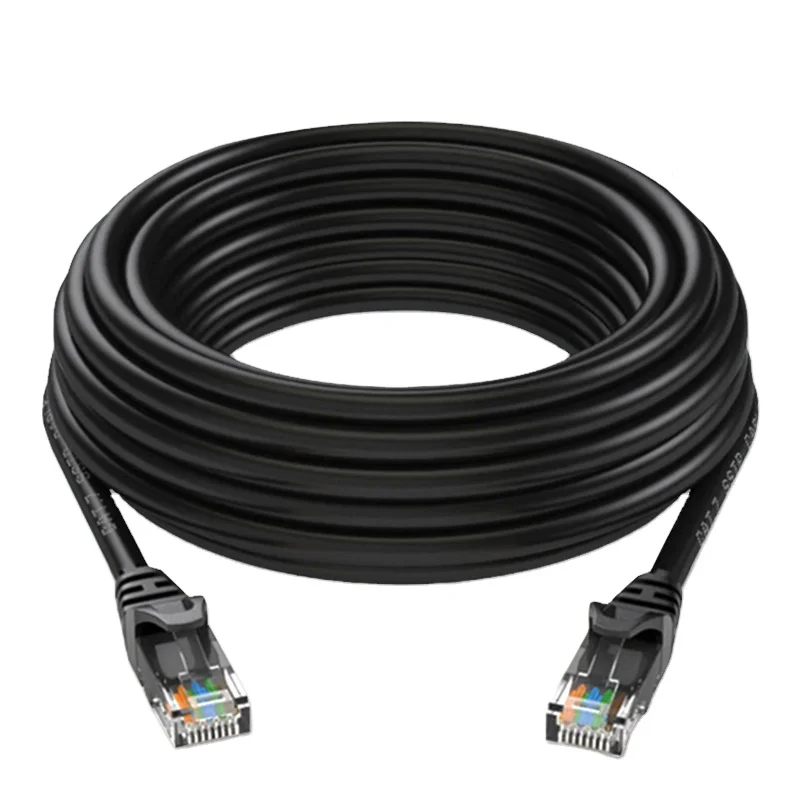 cat6 RJ45 Ethernet cable CAT 6 Black 24AWG patch cord lan cable UTP Bare Copper CCA Network cable communication