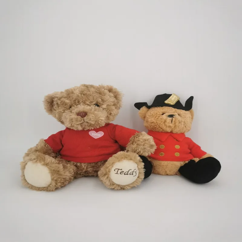  Оптовая продажа милый красный Мишка Amigurumi с длинными волосами подарок для детей