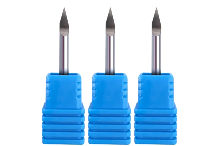 JR Engraving CNC Bits 3.175mm Tungsten Carbide Engraving Milling Cutters Lathe Tools