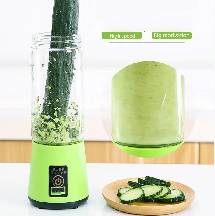 
380ml Mini fruit blender,usb rechargeable personal portable juicer extractor machine/ 