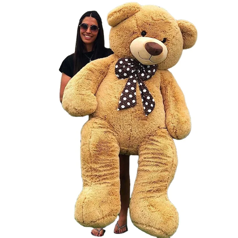 Niuniu Daddy 63in/160 см Kawaii Peluches гигантский классический плюшевый мишка с бантом из мягкой игрушки: хороший выбор для детей на день рождения подарок