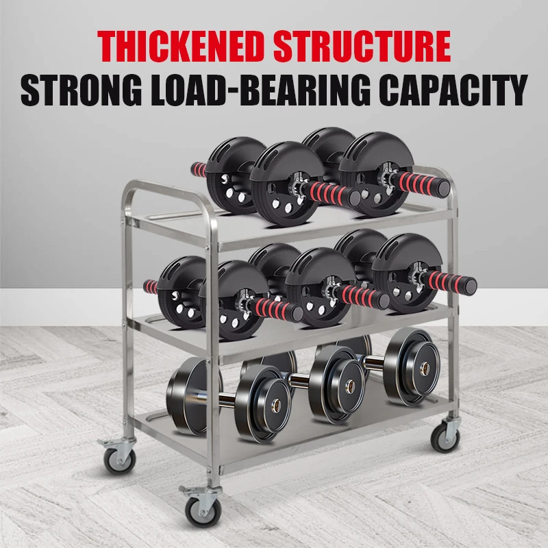 Заводская Настройка может быть оптовой четырехколесной трехэтажной тележкой из нержавеющей стали