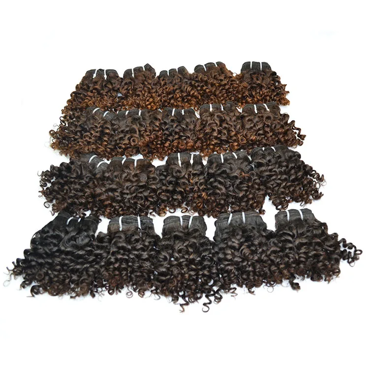 
Cheap Good Quality Free Sample 8inch Virgin Remy Brazilian Hair Kinky Curl Bundles with closure 