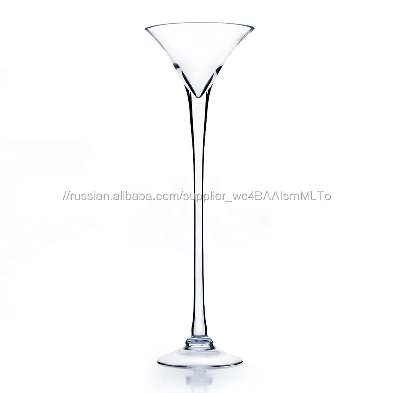 Декоративная длинная ваза для вина мартини
