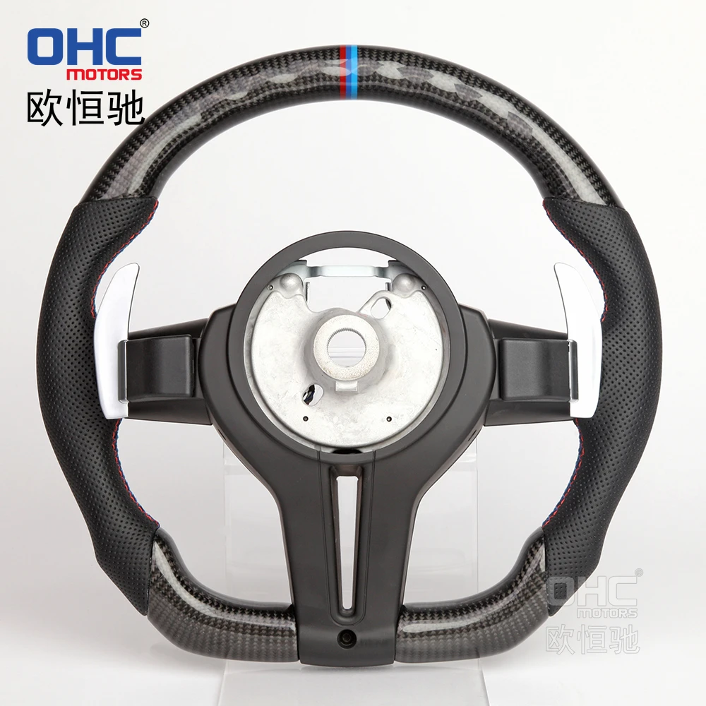 Carbon Fiber Steering Wheel For Bmw E60 E46 E39 X5 E70 E81 E83 X1 E84 E87 E82 E92 E93 M3 3 Series E90 Steering Wheel With Paddle