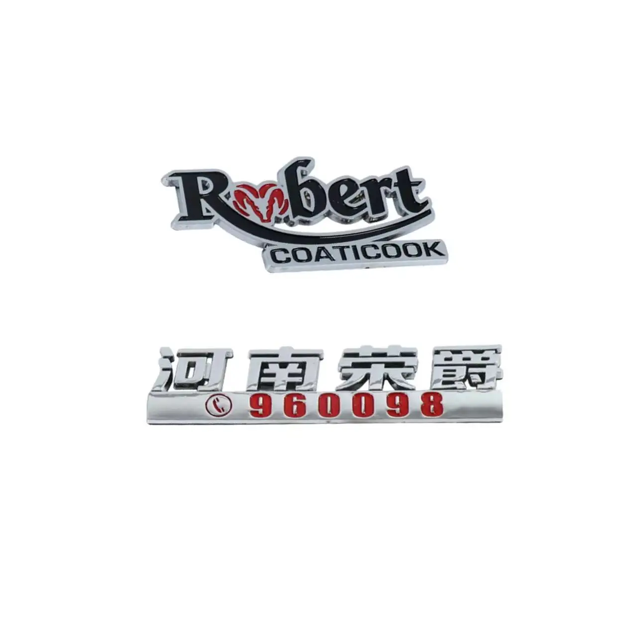 Professional Customized Electroplate Car Grill Emblem Badge Sticker Silver Chrome Car Badge Emblem Letters For Car Body
