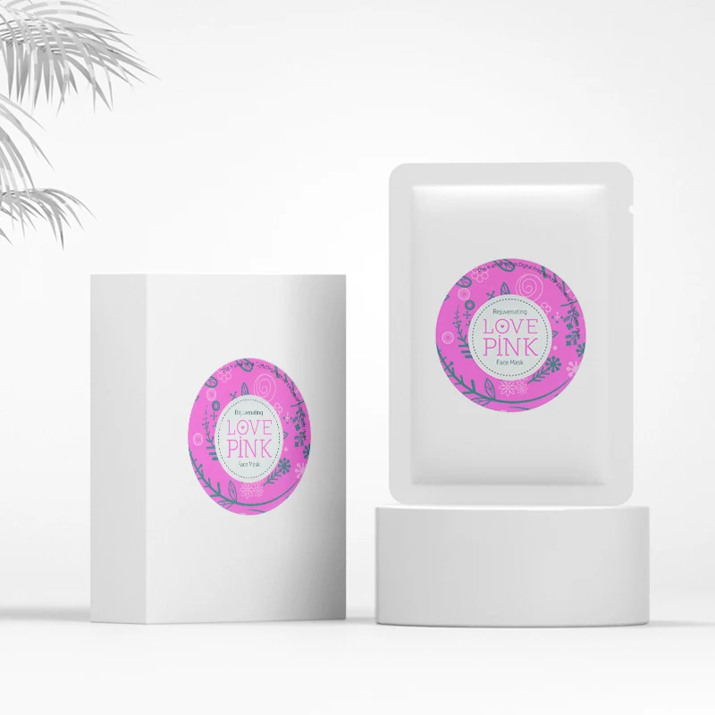 Free samples of custom logo adhesive round stickers packaging printing cosmetic products labels