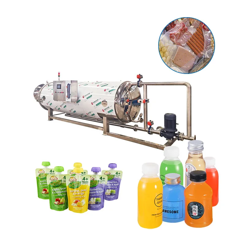 Chestnut Grape Juice Concentrate Sterilization Equipment Autoclave Retort Sterilizing Machine