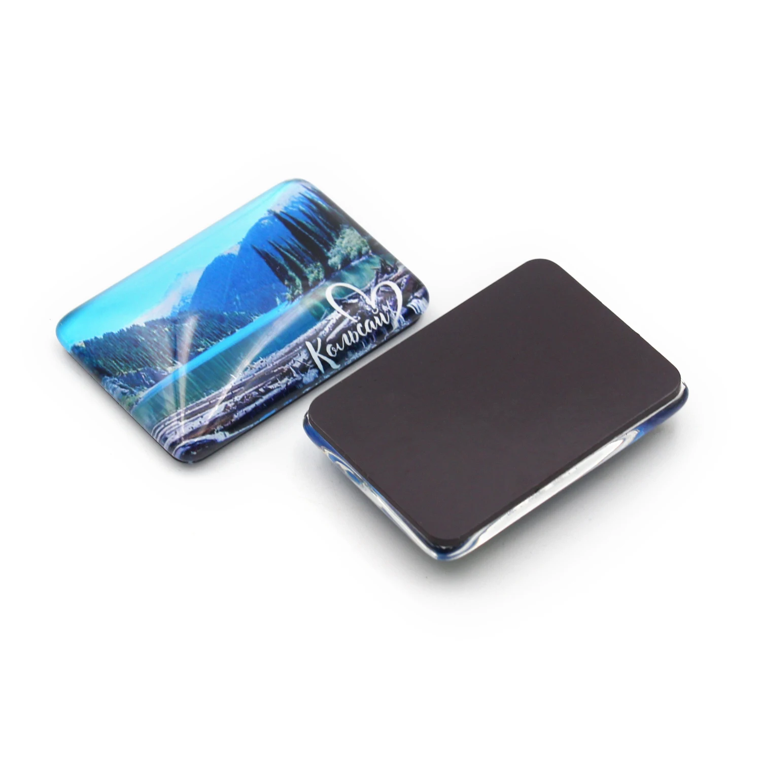 Customized Refrigerator Crystal Glass Magnets Nice Looking Design In Glass For Fridge Magnet