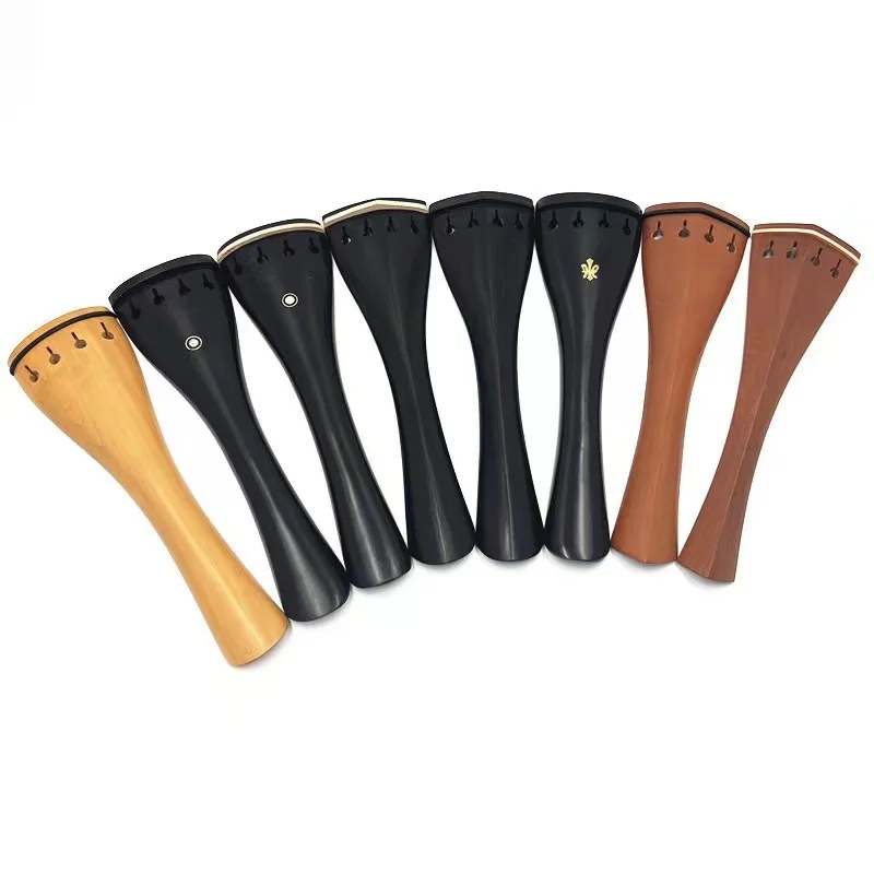 cell tail piece 1/8 1/4 1/2 3/4 4/4 solid Ebony wood Cello tailpiece accessory wholesale