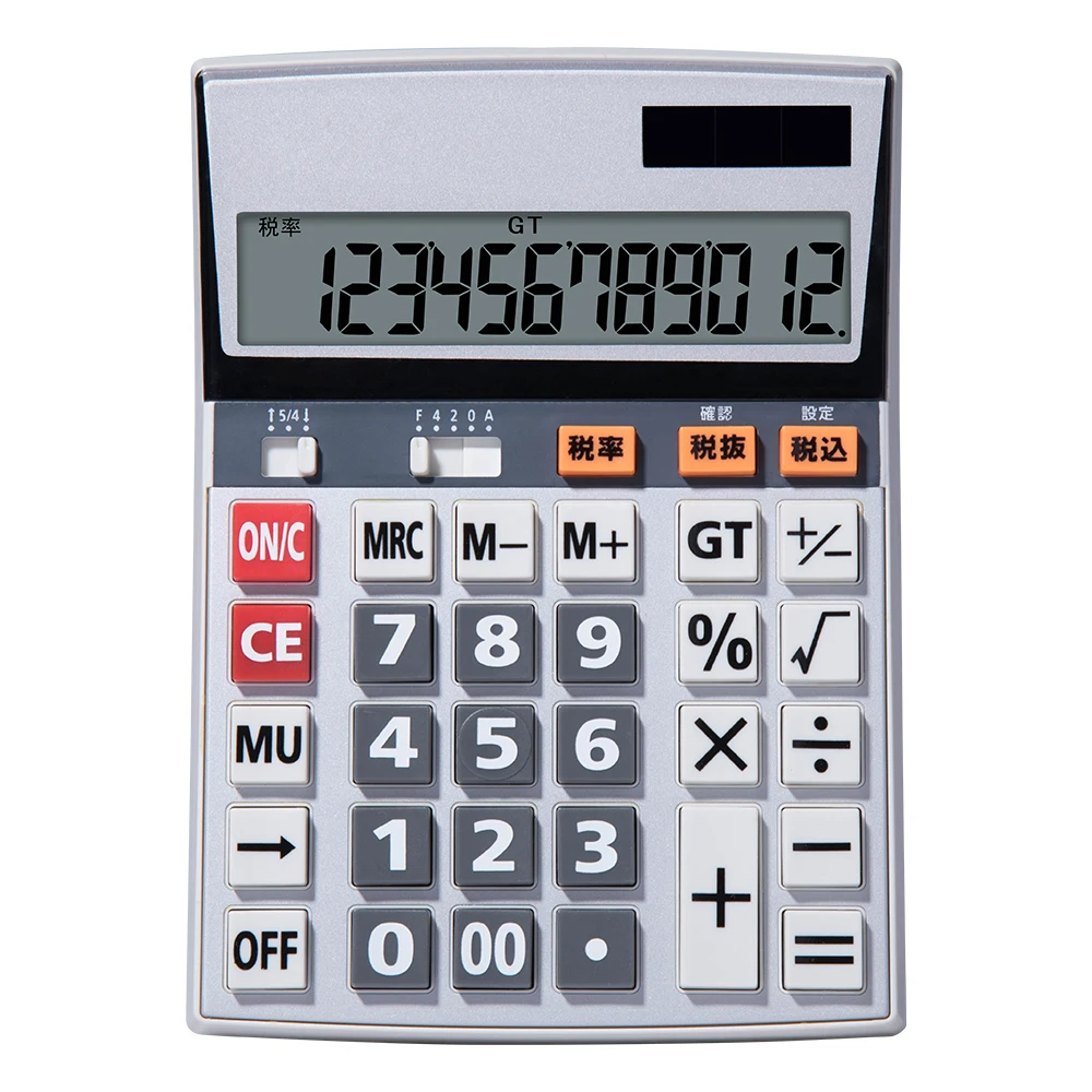 
Best Selling Big LCD Screen12 Digits Dual Power Calculator OEM For General Tax Use 