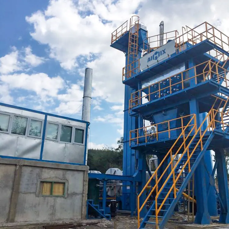 60 - 120tph Hot Mix Asphalt Batch Mixing Plant With Dryer Control Panel Parts Price