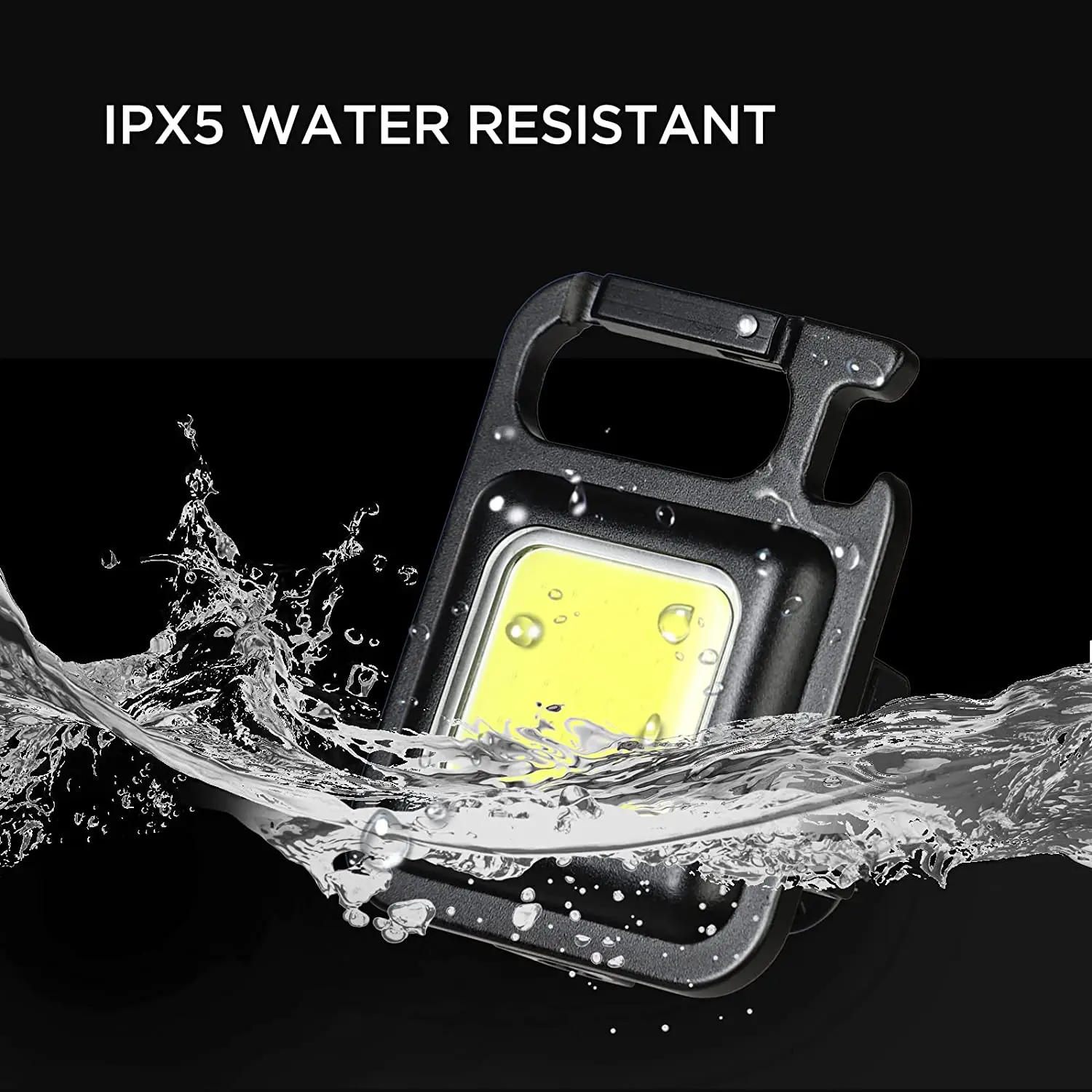 Free Samples Mini Portable Pocket USB Rechargeable Flashlight for Camping LED COB Keychain Working Light