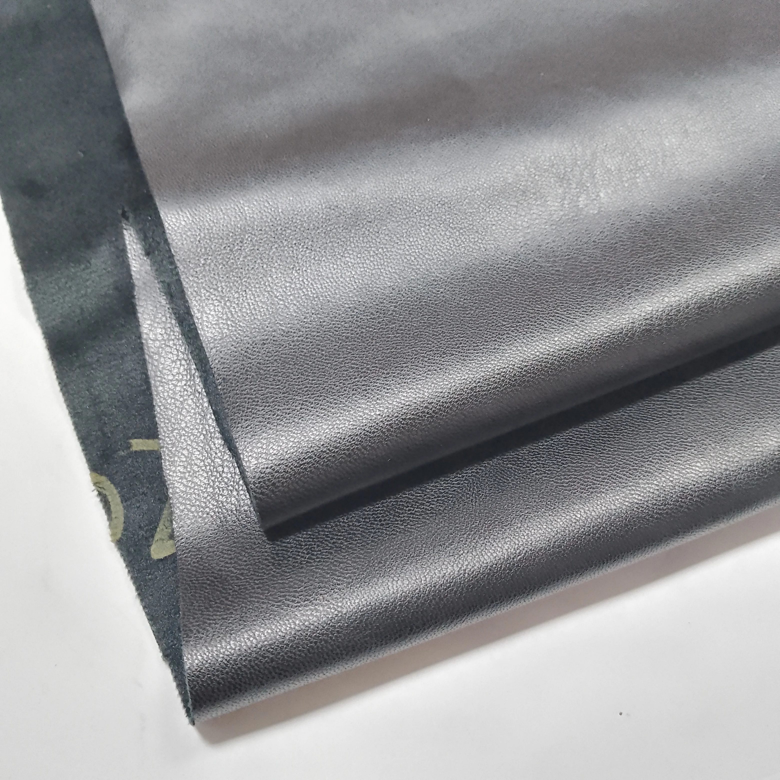Extra heavy Oeko tex 100 2022 new design suede backing 4-way stretch PU leather faux leather sheets for sexy pants leggings