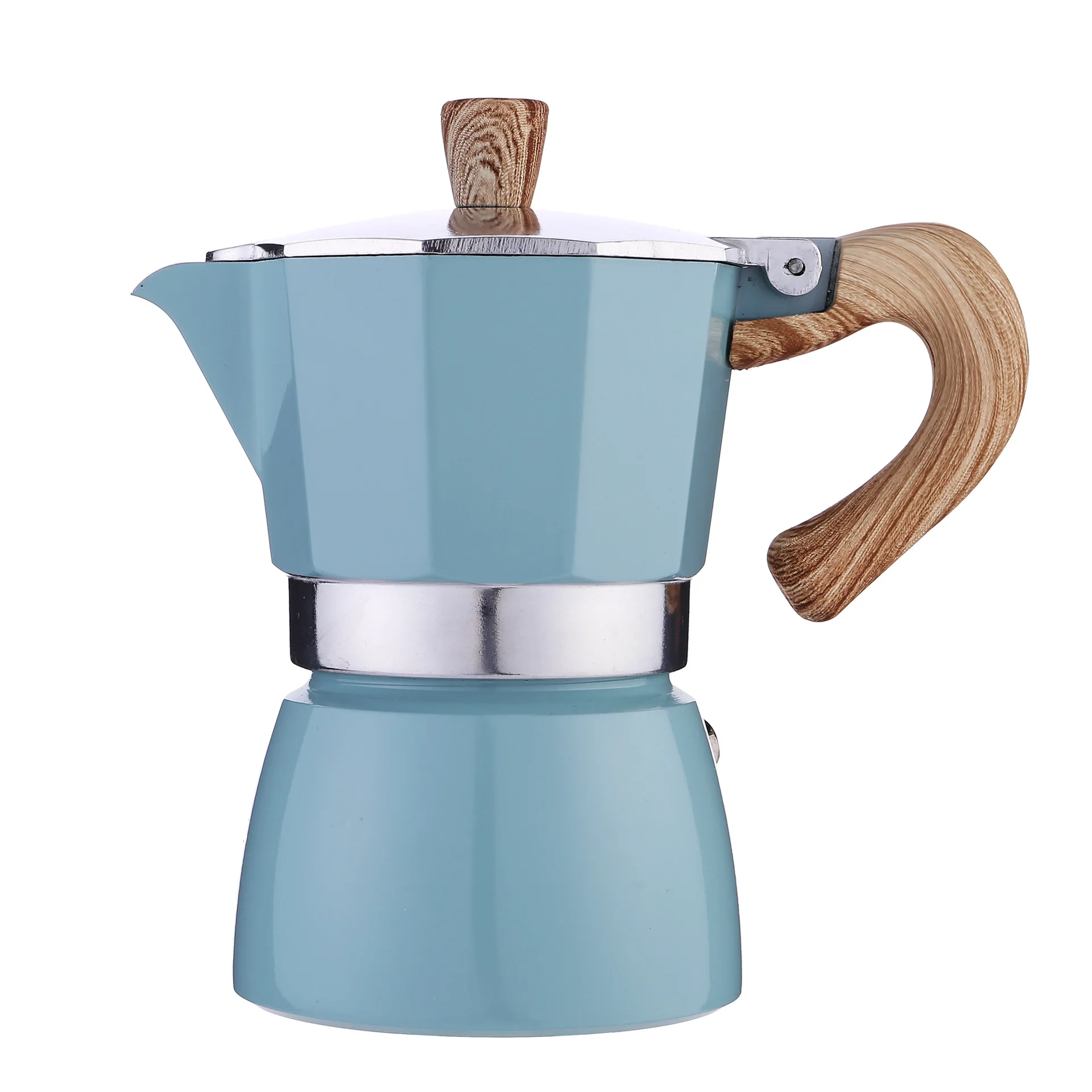 Classic Italian Coffee Maker High Quality Aluminum Pressure Valve Stovetop Espresso Moka Coffee Pot