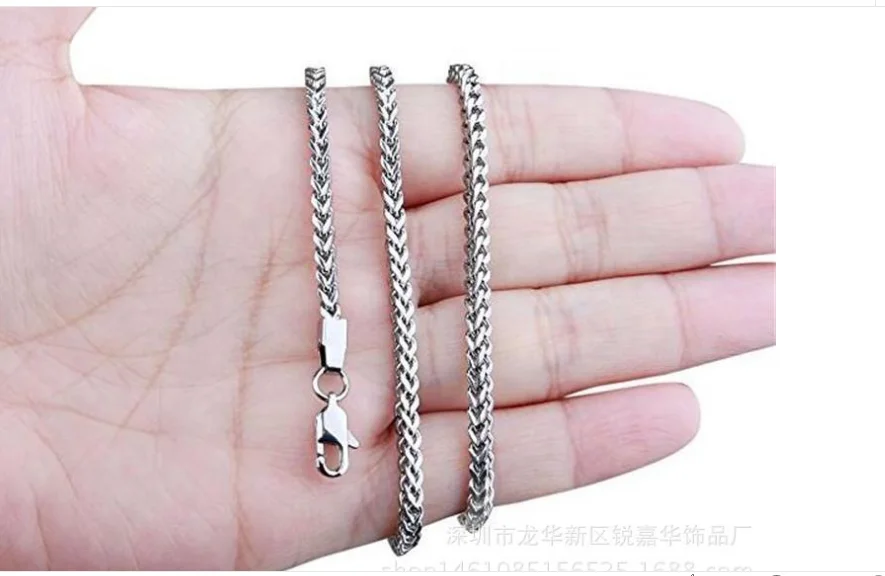 Hip hop franco box chain Italy solid stainless steel with real 18k yellow gold plated anti-sizes necklaces suppliers