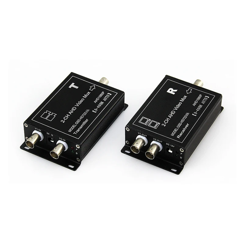 2 channel hd coaxial video multiplexer for cctv cameras