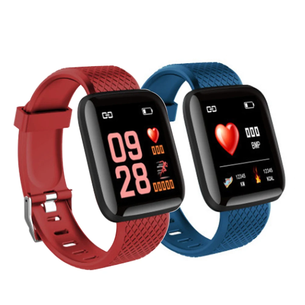 Amazon Hot Selling smart watch 116 plus wrist band bracelet blood pressure sport wristband fitness a6s smartwatch