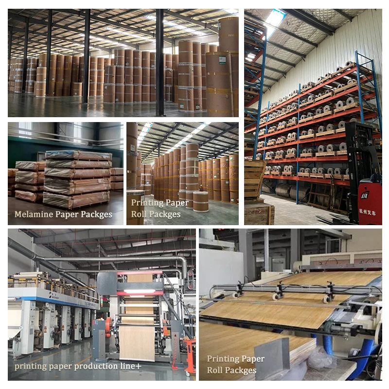 80g/90g Top Quality Professional Manufacture Wood Grain melamine surface paper imgration for mdf laminating machine