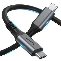 USB4 кабель с разъемом USB Type-C Gen3 кабель USB4 коаксиальный 5A 100 Вт Быстрая зарядка PD кабель Поддержка 8K 60hz для Macbook
