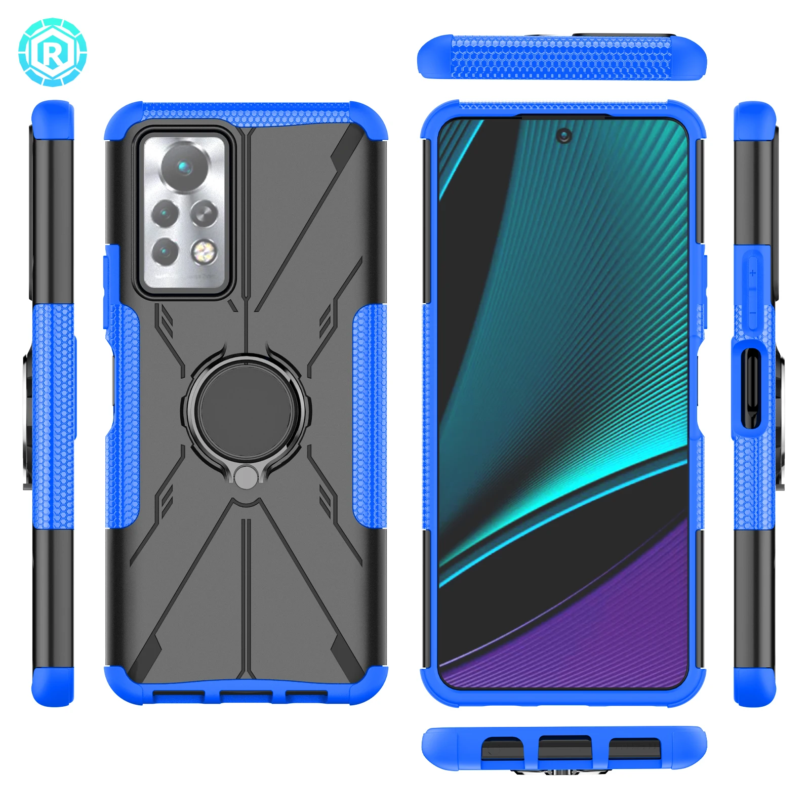 2022 Новый Модный чехол для телефона 2 в 1 Противоударная задняя крышка для сотового телефона с держателем для Infinix note 11 pro Чехол для телефона
