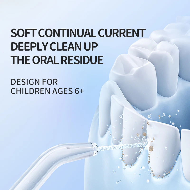 Portable Children Teeth Clean Water Pick Wireless Oral Dental Irrigator Mini Water Dental Flosser For Kids