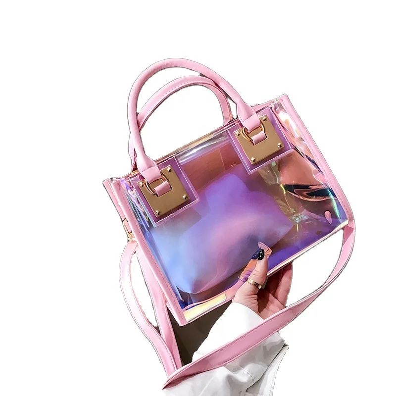 Hot Sell Silicone PVC Shoulder Bag Jelly Purse Luxury Ladies Woman Fashion Cheap Handbag