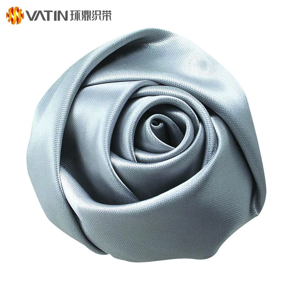 
Wholesale Custom Popular Beautiful Ribbon Handmade Diy Flower Rose Satin Ribbon 