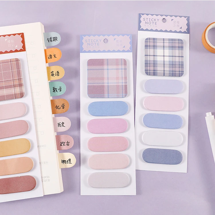 Stationery school supplies paper stickers index bookmarks cute animal sticky notes