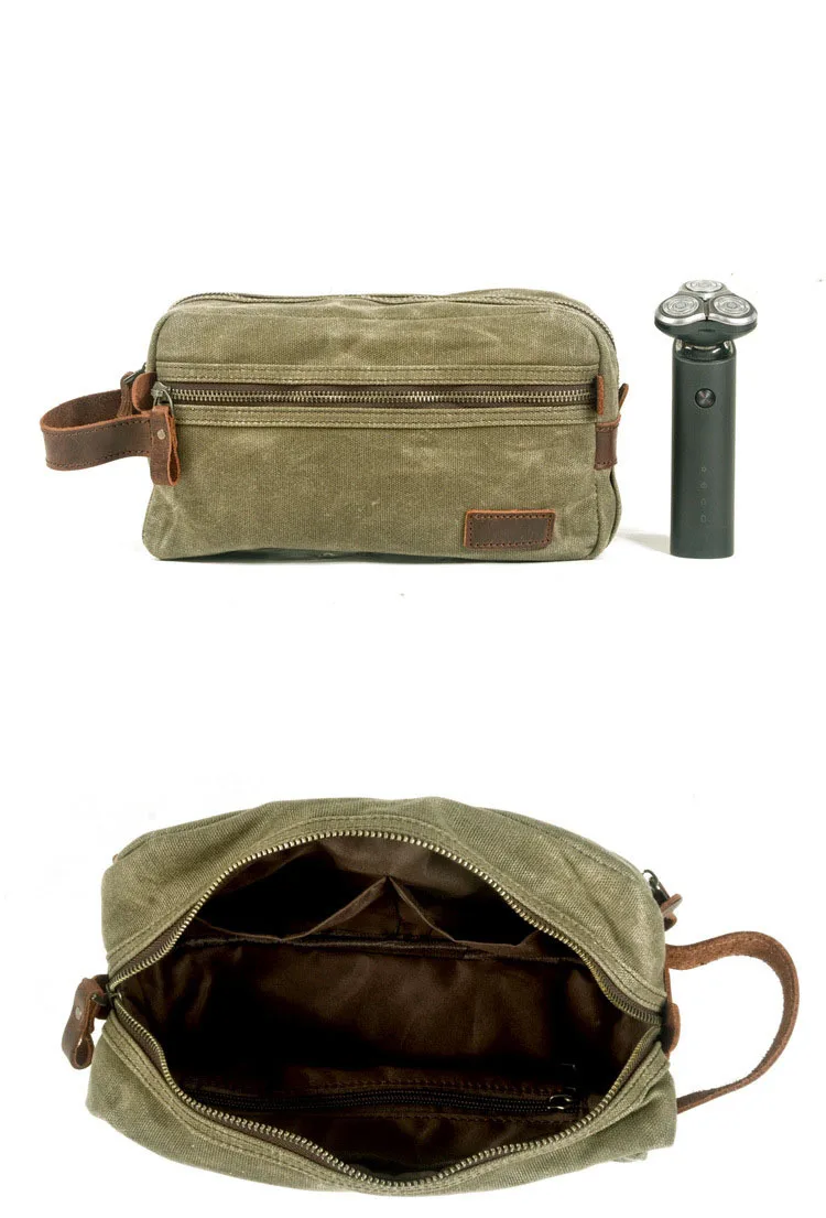 2022 New Designer Canvas Storage Bag Travel Toiletry Bag for Men Portable Cosmetic Pouch Canvas Makeup Bag