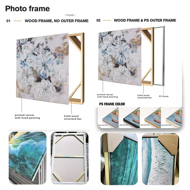 FREE CLOUD Home Decor Handmade Canvas Wall Art Decoration Abstract Wall Decor Painting Flower