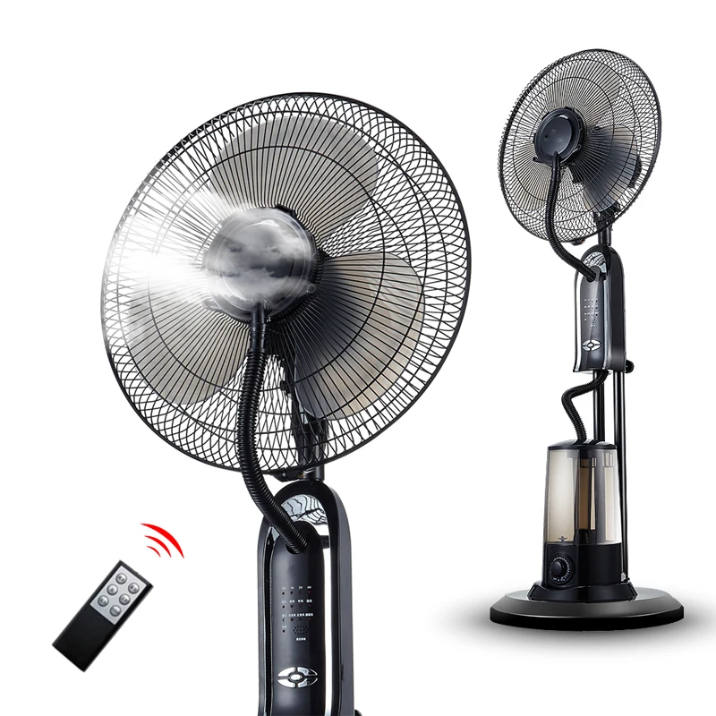 Best selling 16 Inch Water Spray Oscillating Mist Fan With Remote Control Water Cooling Fan