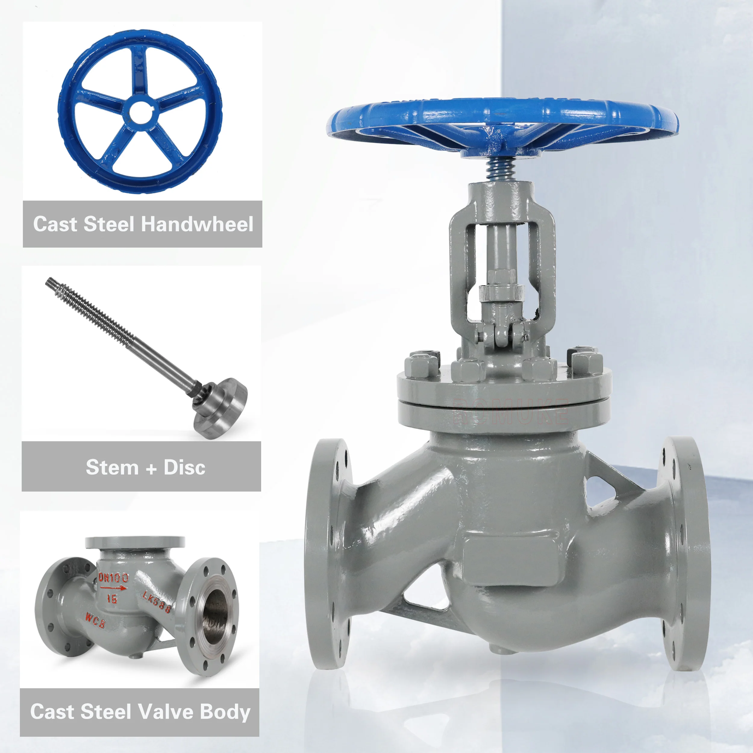 J41H-40C  GB Standard  Carbon Steel WCB Flange  Manual Globe Valve