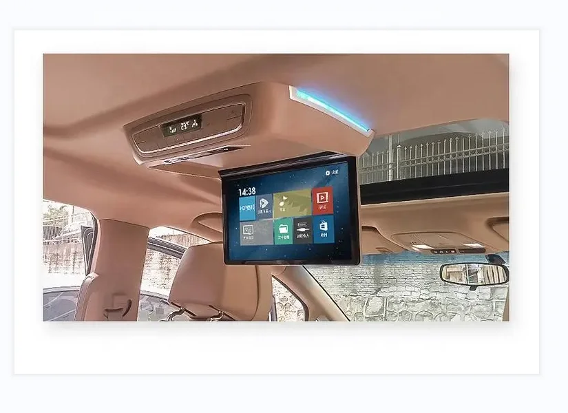 Hot selling support size customization LCD screen flipping Android system roof car TV Vito V250 V260 Sprinter interior