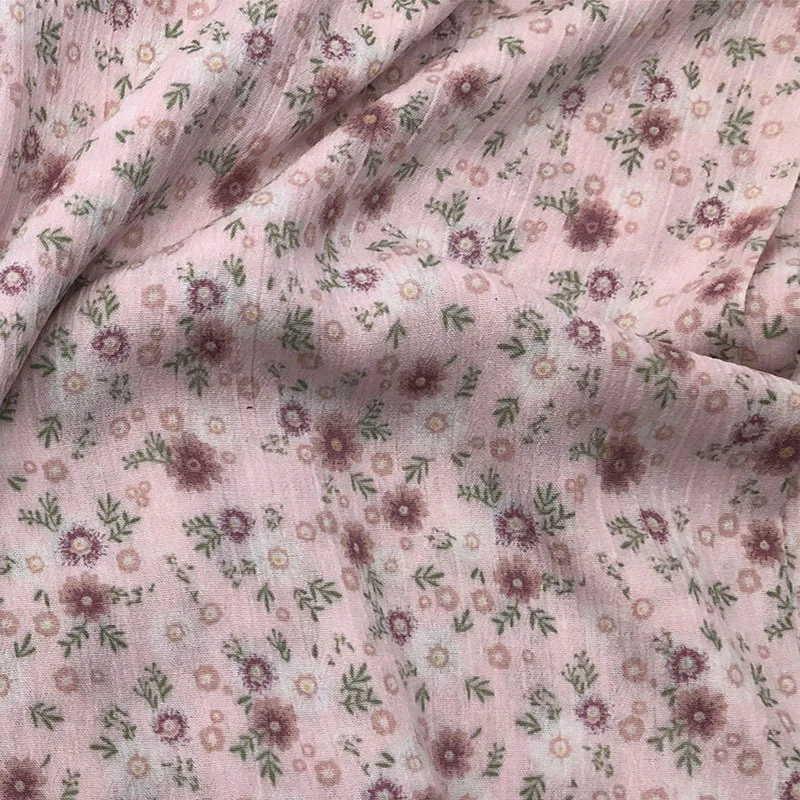 Hot selling rayon & viscose & modal fabric rayon small flower  print fabric.