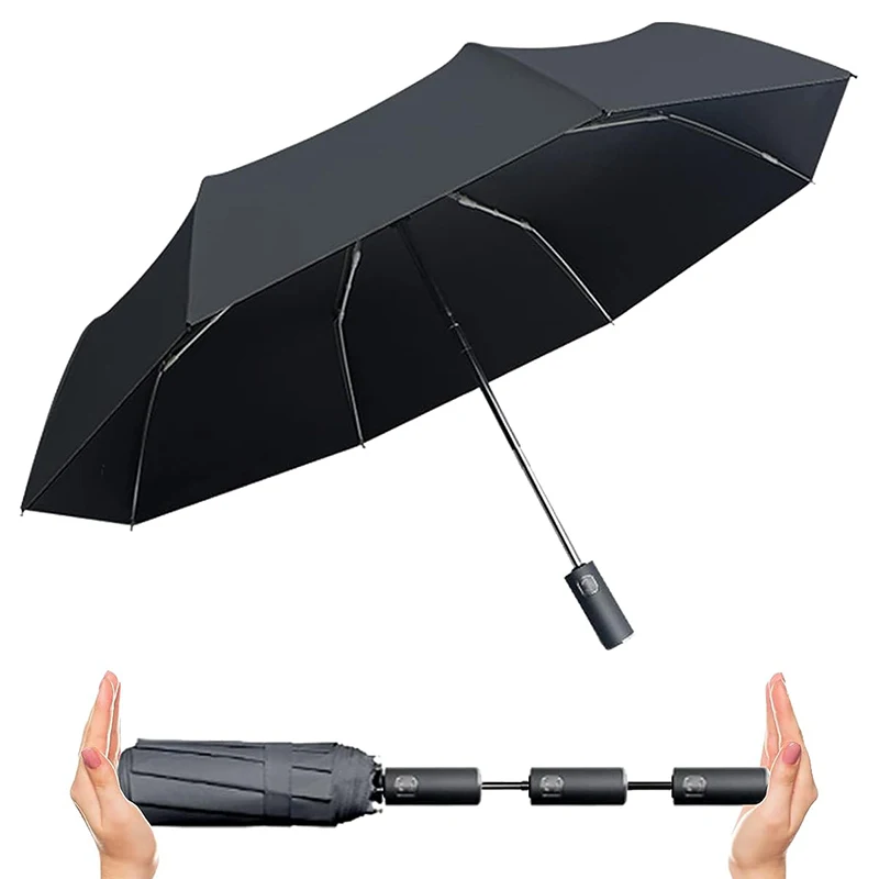 Paraplui Windproof 3 Fold Travel Automatic Umbrella Easel Strong Wind Umbrella With Logo For The Rain