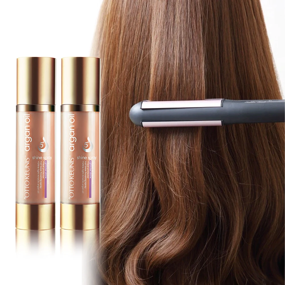 HEAT PROTECT SPRAY Manufacturer Organic Moroccan Argan Oil Silky Hair Spray Heat Protectant Spray For Hair Care