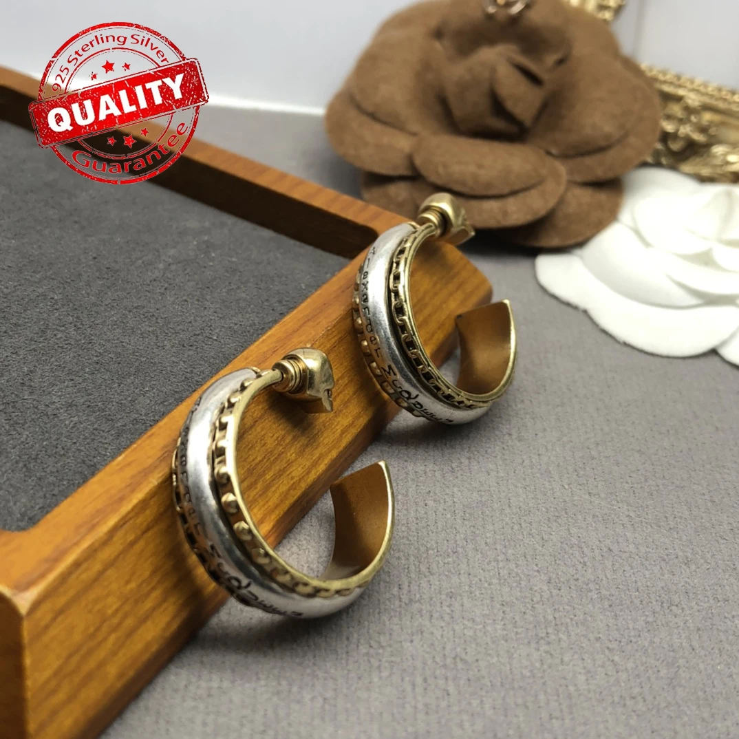 Alexander McQueens Wholesale new product 925 silver color blocked hook design,give away party and banquet accessories to friends