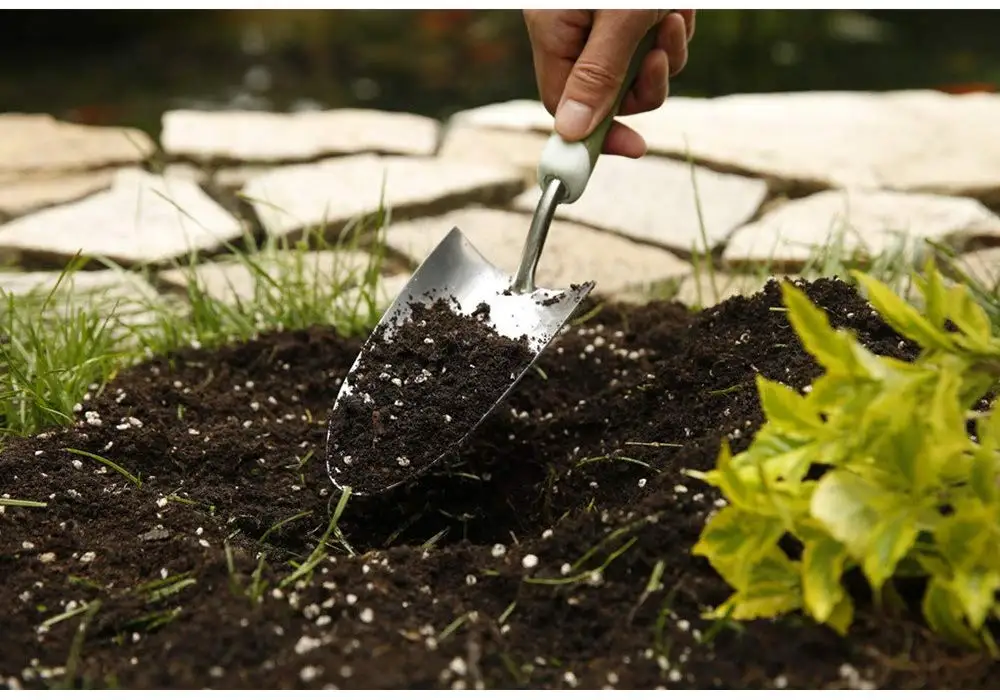 Ergonomic Handle Stainless Steel Hand Trowel Cultivator Garden Tools