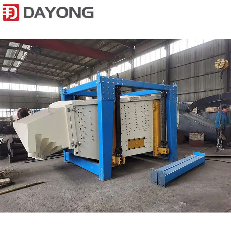 Saudi Arabia double stage four layers rectangle swing sieve for sand screening