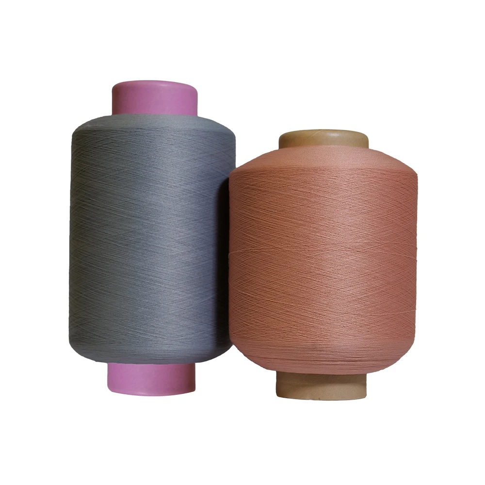 Wholesale Sales Customized Colors 70D Nylon Dyed Elastic Weaving Covered Spandex Yarn for Knitting